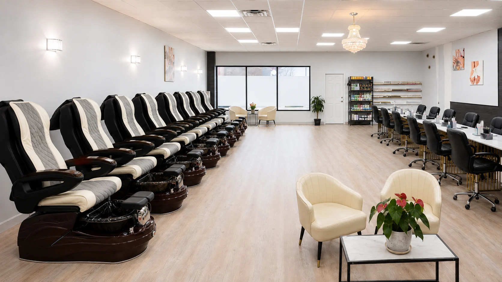 V Nails interior